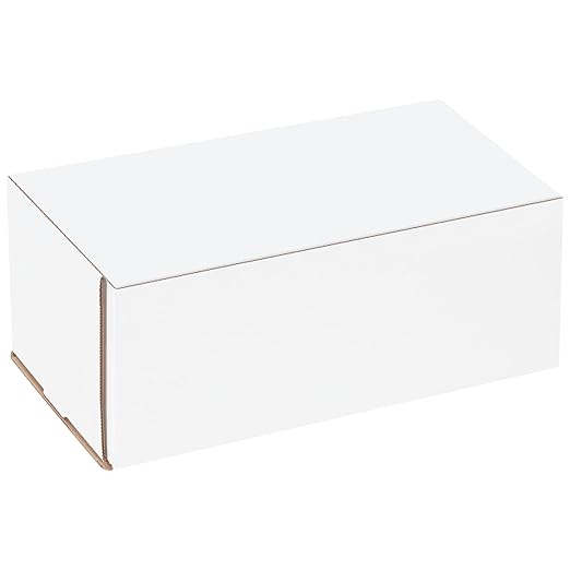 Box USA BM1054 10"L x 5"W x 4"H, White (Pack of 50)