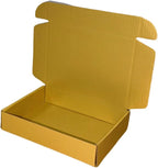 20 Pcs 14.2 x 10.2 x 2.4 inches Larger Size Shipping Boxes for Small Business Cardboard Corrugated Mailer Boxes for Shipping Packaging Holidays Craft Gifts Giving Products (Gold)