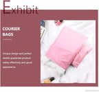 50 Pack Pink Poly Mailers, 10. 2x6. 7 Inches Plastic Self-adhesive Shipping Bags, Heavy Duty Packing Mailing Bags for Small Business