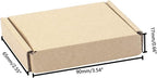 Ellbest 50pcs Kraft Paper Boxes, Corrugated Mailing Cardboard Packing Box for Jewelry Wraping Shipping, Storaging Small Item, Brown, 3.5 x 2.6 x 0.7 inches