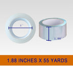 Clear Packing Tape with Dispenser – 6 Rolls,Heavy Duty Packaging Tape for Packing, Shipping & Moving, Effortless Sealing, 1.88" x 56 yd
