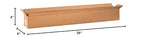 BOX USA Shipping Boxes 36"L x 4"W x 4"H 25-Pack Long Corrugated Boxes for Moving, Shipping, Mailing, Packing, Packaging and Storage