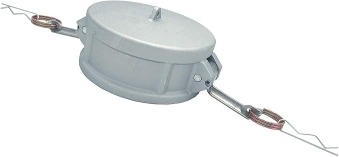 2PCS Cam and Groove Fitting, Aluminum, Type DC, 4" Dust Cap, with 2PCS Camlock Gasket Fitting (4“)