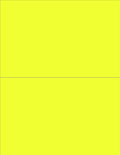 NextDayLabels - 8-1/2 x 11 Neon Color High Light Fluorescent Labels for Laser & Inkjet Printer (Yellow Fluorescent, 8-1/2" x 5-1/2" - 2 Per Page | 50 Labels)