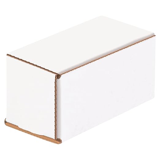 Box USA BM422 4"L x 2"W x 2"H, White (Pack of 50)