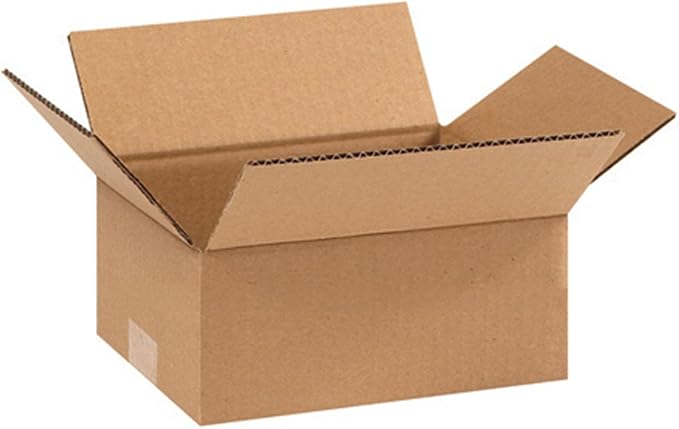 Secure Seal - 9x7x3 Pack of 100 Corrugated Cardboard Packing Shipping Mailing Moving Carton Boxes