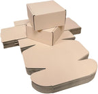 15 Pcs 6 x 6 x 3 inches Corrugated Cardboard Gift Boxes Recyclable Shipping Boxes for Mailing & Holidays, Wedding, Birthday, Gifts Packaging (Powder Pink, 6 x 6 x 3")