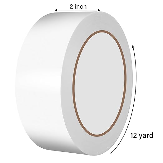 WINNOW Heavy Duty Double Sided Rug Tape 2 Inch x 12 Yards – Carpet Tape Gripper for Wood, Tile & Carpet, Non‑Slip, Strong Hold, Removable,