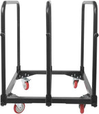 Undercat Steel Panel Truck, Heavy Duty Lumber Drywall Dolly, 1400lbs Platform Truck with 4 Swivel Casters, Flatbed Cart with 3 Side Handrails & Bottom Crossbar for Warehouse, Garage, Home, Black
