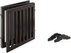 Unipaws 24" H Free Standing Pet Gate for Cat, Wooden Gates for Doorway, Stairs, Foldable Pet Fence for House, Expandable Barrier, Indoor Use, Espresso