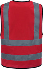 AYKRM 12 colour High visibility viz vest hi vis viz reflective work construction safety vest (XS-8XL)