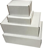 Rongyangtong13x10x4 Shipping Boxes Set of 18, White Small Corrugated Cardboard Box, Mailer Box