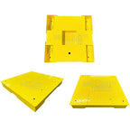 SellEton SL-700-2x2-2.5K 24" x 24" (2' x 2') Industrial Floor Scale with Capacity of 2,500 lbs 0.5 lb - Yellow
