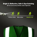 BeautyWill Custom Safety Vest Logo Class 2 High Visibility Reflevtive Vest Outdoor Protective Workwear