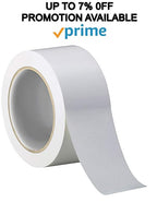 ABC Carton Sealing Tape 1.89 Inches Wide x 54.68 yd Length. 36 Rolls of White Moving Tape for Boxes. Box Tape for Moving, Packing, Shipping, and Mailing. 2 mil Thick Acrylic Shipping Tape Rolls