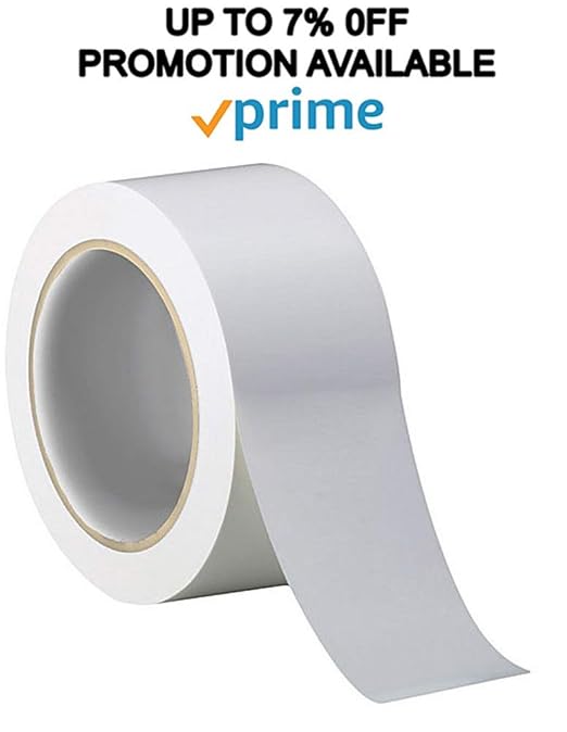 ABC Carton Sealing Tape 1.89 Inches Wide x 54.68 yd Length. 36 Rolls of White Moving Tape for Boxes. Box Tape for Moving, Packing, Shipping, and Mailing. 2 mil Thick Acrylic Shipping Tape Rolls