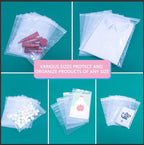 iMailer - 500 Pcs- 13" x 15" Zip Bags- 2 Gallon Zip Bags- Clear Resealable Zip Poly Bag 2 Mil for Clothing, T-Shirts, Pants, Storage