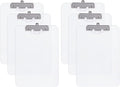 Hongri Plastic Clipboard with Pen Holder, Clear 8.5x11 Letter Size Clip Board for Classroom, Office, Students, Nurses and Women, Low Profile Clip, Size 12.5 x 9 in(Pack of 6)