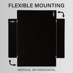 Magnetic Glass Blackboard - Glass Dry Erase Board 48"x36" Large Frameless Board for Walls Office School and Home,Black