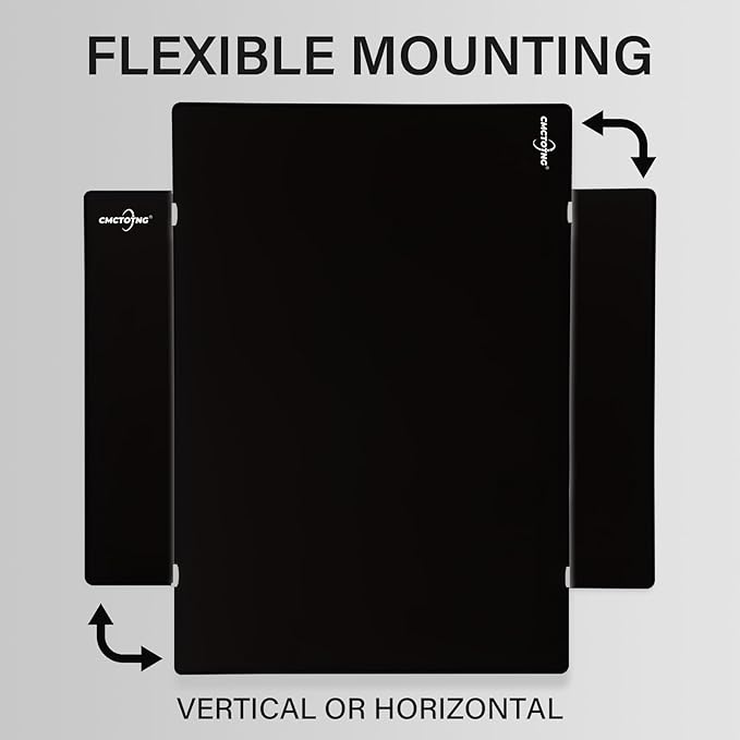 Magnetic Glass Blackboard - Glass Dry Erase Board 48"x36" Large Frameless Board for Walls Office School and Home,Black