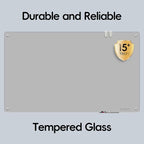 Glass Whtieboard - Glass Dry Erase Board 48" x 36" Magnetic White Board Writing Board White Boards for Walls Wall Office Home, Gray