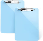 2 PCS Clipboards with Pen Holder,Standard Letter Size A4,Heavy Duty Clip Boards 8.5x11,Cute Clipboards for Women Kids Students,Nurses,School Office Home Supplies,Light Blue