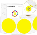 3 X 3 Inch Round Thermal Labels Circle Color Coding Labels Printable Waterproof 500PCS Round Stickers Adhesive Writable for Office, Home, Garage, DIY Sticker, Name Tag, Yellow
