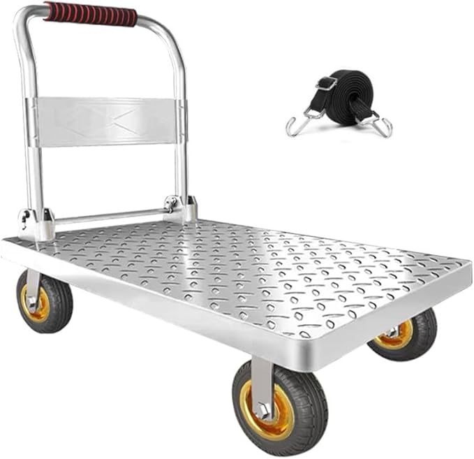Folding Platform cart Dolly cart Push Cart Dolly Moving Platform (Small 27X19INCH 1500LBS)