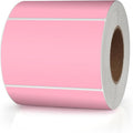 Pink Rectangle Stickers 3 x 2 Inch Color Coding Labels Vinyl Roll Self-Adhesive Waterproof Removable 500 PCS