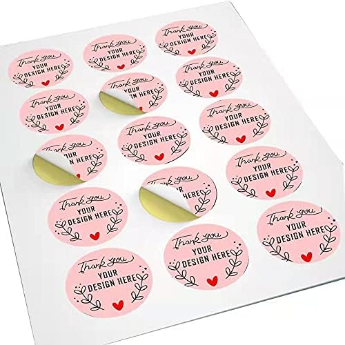 Custom Stickers for Business Logo Personalized Label Stickers Customized 100,200pcs, 1",1.5",2", 3", 4"