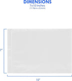 1000 Count 7" x 10" Shipping Label Envelopes, Clear Packing List Pouches with Self-Adhesive Back, Top Loading for Shipping Labels Sleeves, for Packing Slips, Labels Invoices & Paperwork. GPI