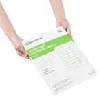 Restaurantware Label Tek 2.6 x 1 Inch Packaging Stickers 750 Premium Shipping Labels - Printable Address Sustainable White Paper Inventory Stickers High-Visibility with Strong Adhesives