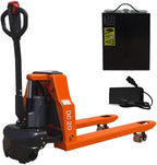 Full Electric Pallet Jack,Lithium Battery Truck Powered Handling Jacks,4400 Lbs Electric Pallet Truck 48" X 27" Forks ，Safety Equipment Suitable for Industrial and Commercial Applications