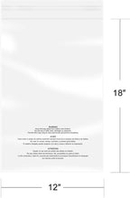 iMailer - 500 Pcs - 12" x 18" Poly Bags with Suffocation Warning Self Seal- Clear Shipping Bags 1.6 Mil for Clothing, Shirts, Packaging - Permanent Adhesive