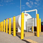 BollardGard 7" x 52" Bollard Cover Yellow - Innoplast (Yellow no tape)