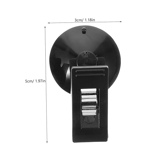 Mikinona 1 Pair Car Suction Cup Clamp Car Mounted Clamp Car Accessory Car Supply Car Note Pad Holder Memo Windscreen Holder Parking Permit Holder Suction Car Clamp Cars Glasses Car Clip PVC