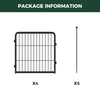 FXW Rollick Unleashed Dog Playpen for Indoor, Yard, RV Camping, 24 inch 4 Panels for Small and Puppy Dogs, Black│Patented