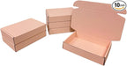 10 Pcs 11.8 x 7.9 x 3.2 inches Corrugated Cardboard Gift Boxes Recyclable Shipping Boxes for Mailing & Holidays, Wedding, Birthday, Gifts Packaging (Powder Pink, 11.8 x 7.9 x 3.2")