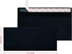120 Pack #10 Black Security Envelopes 4-1/8 x 9-1/2 inches Self Seal Kraft Windowless Invisible Envelopes Super Strong Quick Seal Envelopes Security Tint Pattern Secure Mailing