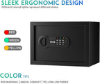 RPNB Deluxe Safe and Lock Box,Digital Keypad Safe Box,Steel Alloy Small Safes, Keypad Lock,Perfect for Home Office Hotel Business Jewelry Cash Use Storage,0.5 Cubic Feet