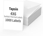 2 Stack Fanfold Direct Thermal Labels 4 x 6 Inches, Shipping Address Label with Perforations for Thermal Printer, Strong Adhesive & Smoothly Printing (2000 Sheets)