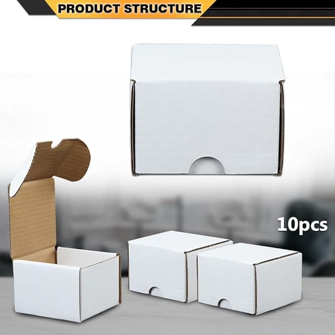 10pcs New Max Pro 200 count Cardboard Baseball/Trading Card Storage Boxes box White Corrugated Paper