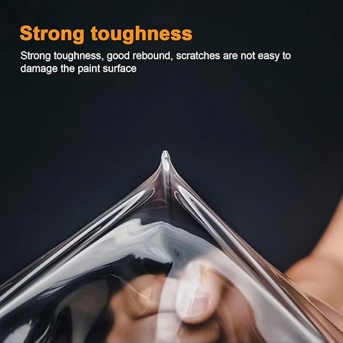 SUMAGITIN 7.5mil TPU Clear Car Paint Protection Film Self Healing Adhesive Automotive Film Anti-Scratch Glossy Car Body Wrap Vinyl for DIY Car Moto Interior Exterior,60inch x 16.5feet