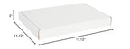Box USA 17" Deluxe Shipping Boxes 17 1/8"L x 11 1/8"W x 2"H, 50-Pack - White Box Mailers for Packaging, Storage, Gifts or Bulk Business Orders