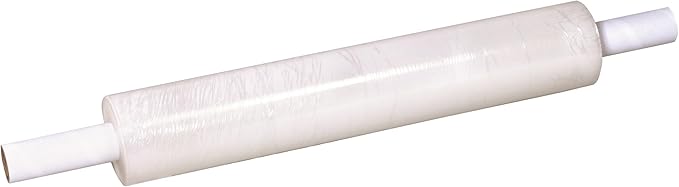 BOX USA Stretch Wrap Extra Wide Stretch Film Roll - 20 in Wide & 1000 ft long Clear Plastic Wrap with Handles for Pallet Wrapping Shipping Moving