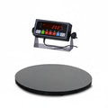 Floor Scale, Industrial Floor Scale in Round Shape, 60"x60"/5'x5' Heavy Duty Shipping Pallet Scale with Digital Indicator, 10000lb Capacity x1lb Accuracy, Commercial & Warehouse Floor Weighing