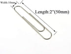 HAHIYO Paper Clips Sturdy 2 inches Length 100 Pack Paperclips Heavy Duty Tight Grip Rust Proof Reusable Metal Bright Silver for Home Office School