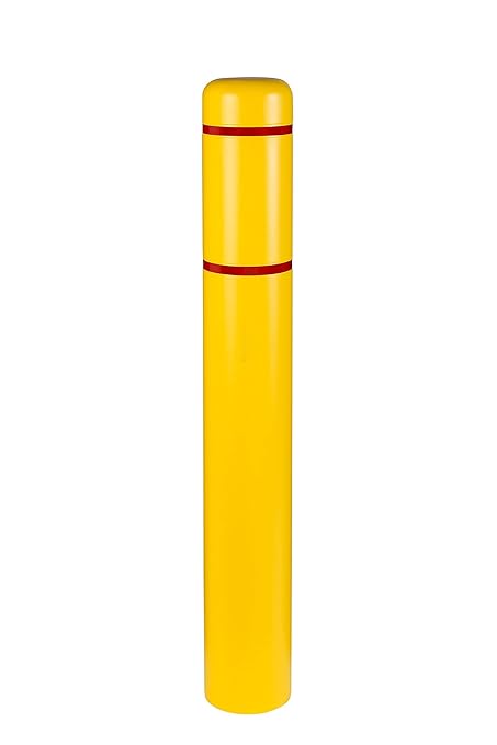 Innoplast BollardGard 7inches x 52inches Bollard Cover Yellow - Innoplast (Yellow red Tape)