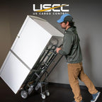 US Cargo Control Appliance Dolly Heavy Duty with Stair Climber & Kickback Wheels, 1,200 LBS Capacity, Industrial Appliance Hand Truck with Single Auto Recoil Strap System, Heavy Duty Steel Hand Truck