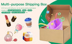 4x4x2 Inch Small Shipping Boxes Pack of 100, Brown Corrugated Cardboard Mailer Boxes for Packing Mailing Small Business Gift Packing